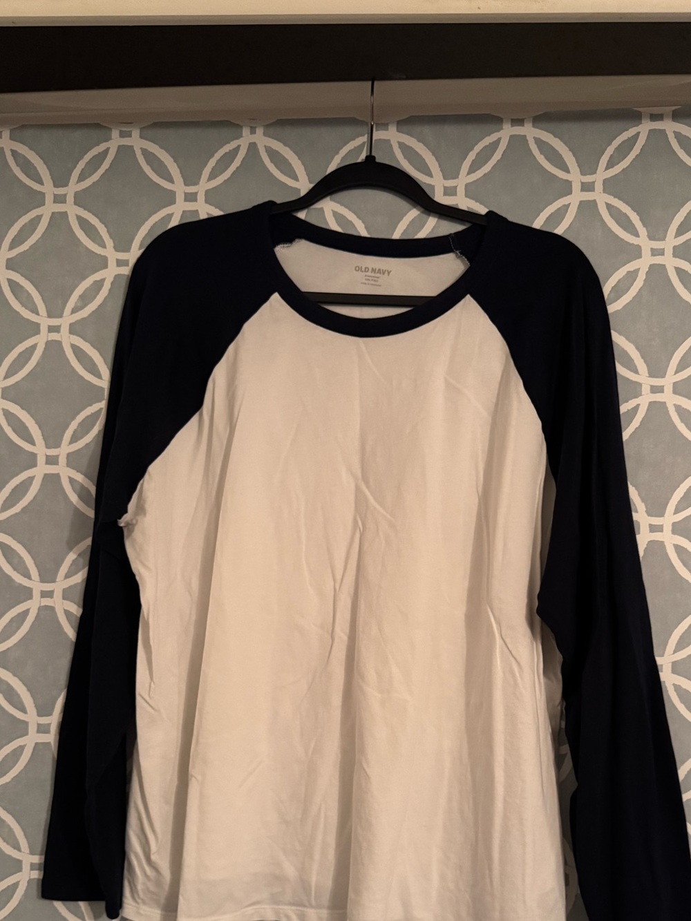 Old Navy Navy and White Long sleeve tall